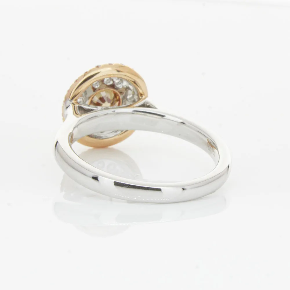 18ct White Gold .61ct Mocha Diamond Karnak Ring