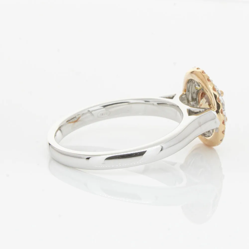 18ct White Gold .61ct Mocha Diamond Karnak Ring