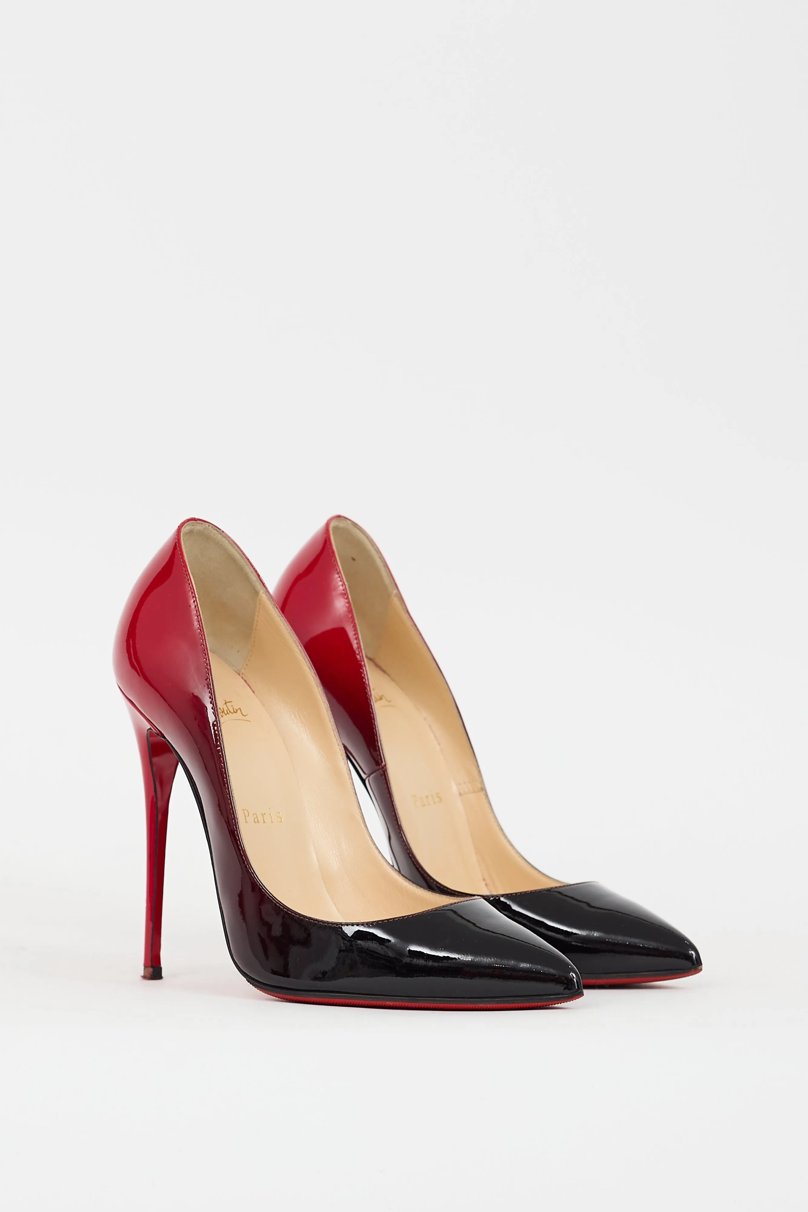 Black & Red Patent Leather Gradient So Kate Heel