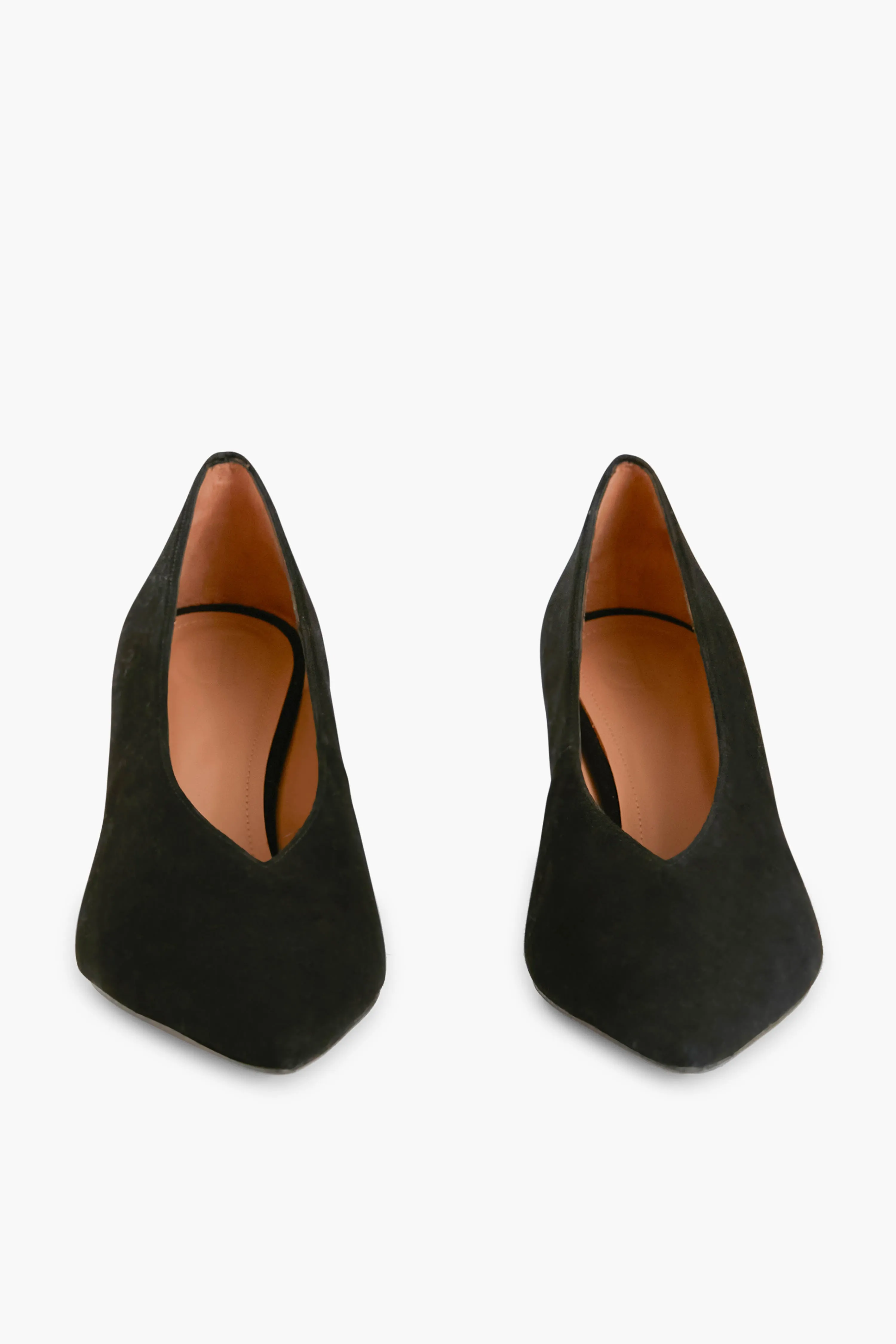 Black Suede Fabienne Heels