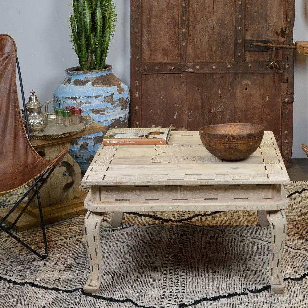 Bone Inlay Coffee Table