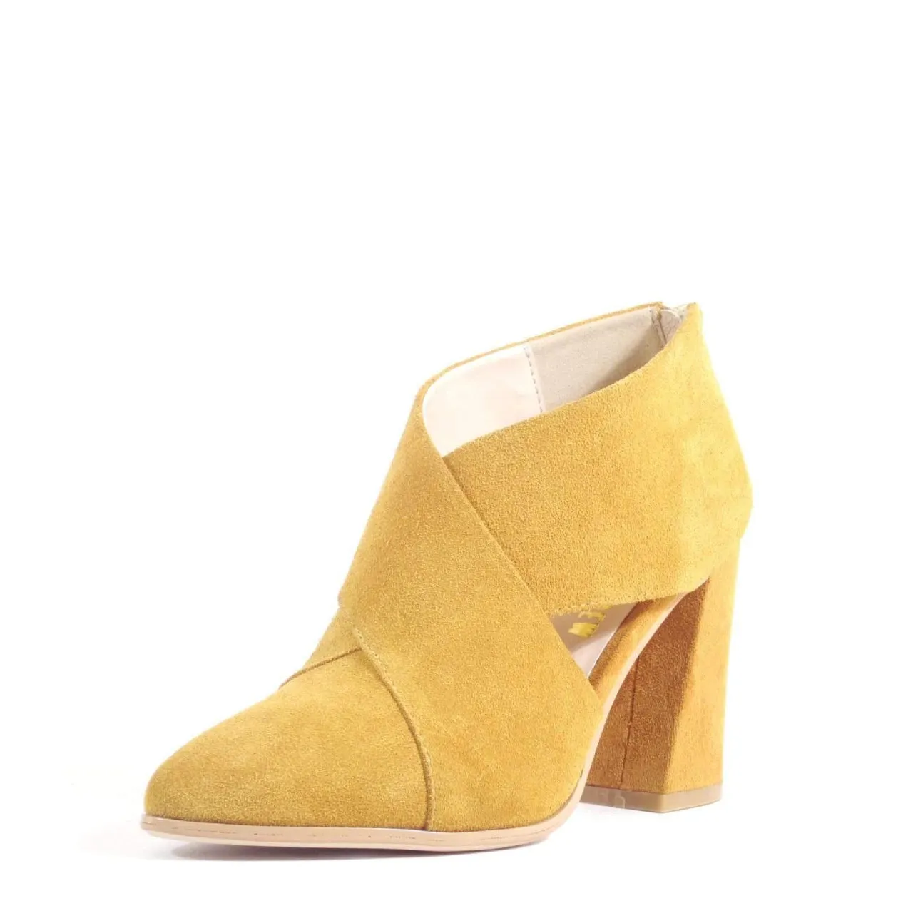 Christina Crossover Suede Booties