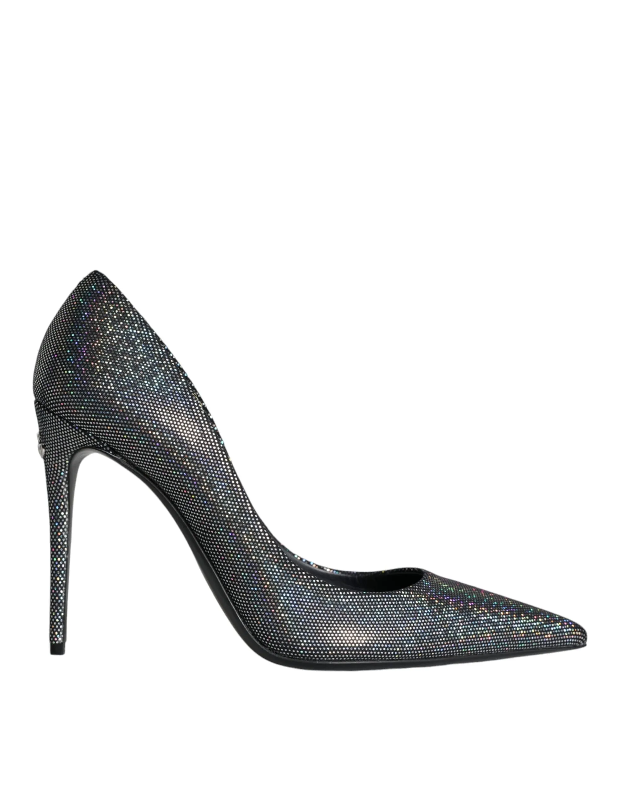 Dolce & Gabbana Strass Leather Pumps in Metallic