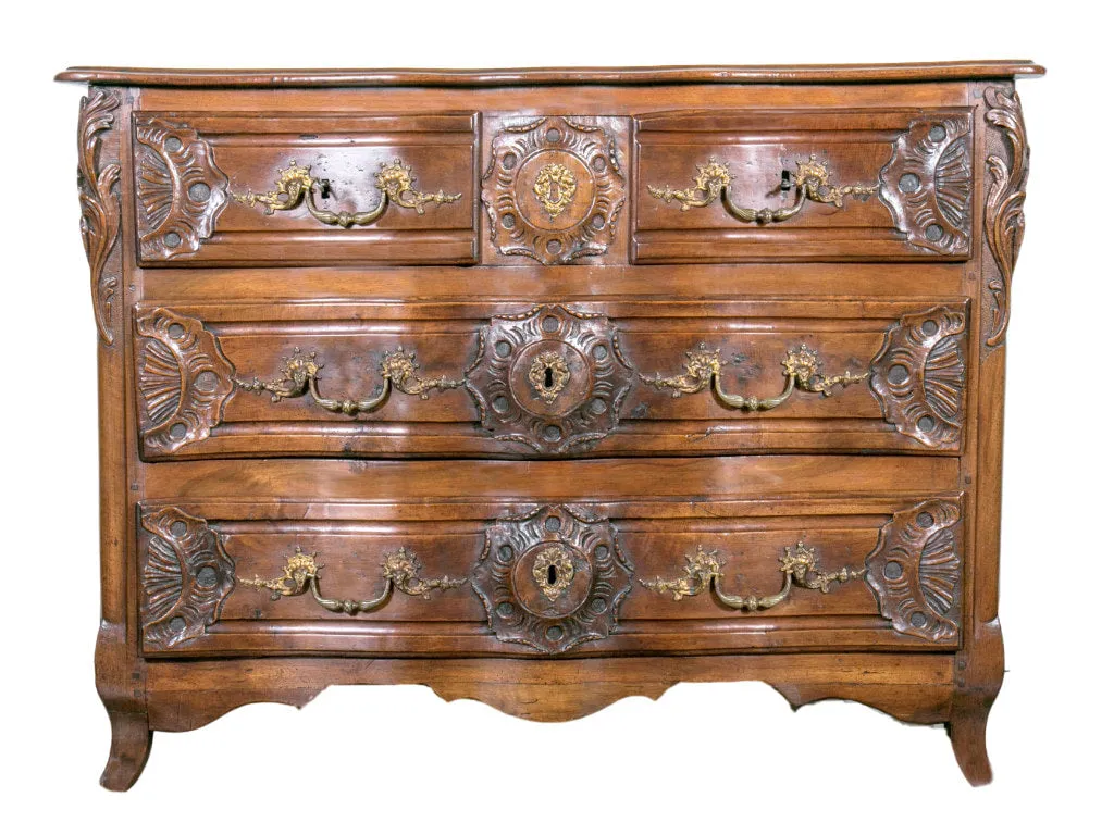 Exceptional 18th Century Regence Period Lyonnaise Commode Galbé