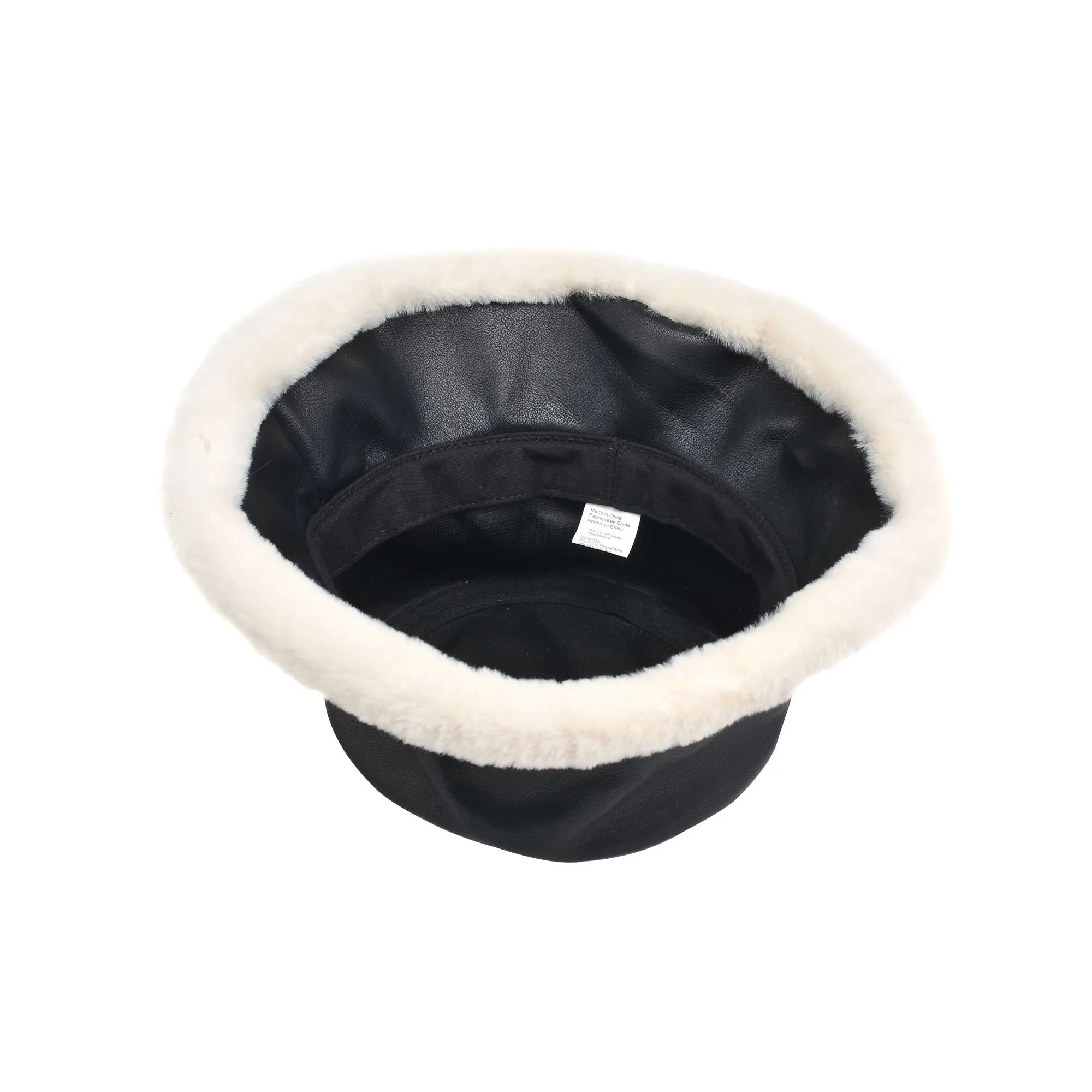 Faux Fur Trimmed Bucket Hat Bucket Hat