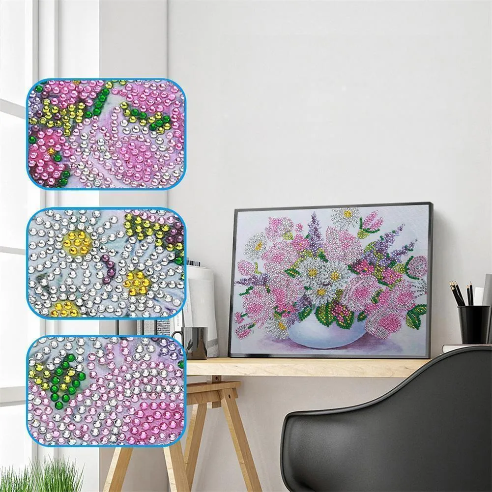 Flower DIY Special Shaped Diamond Painting