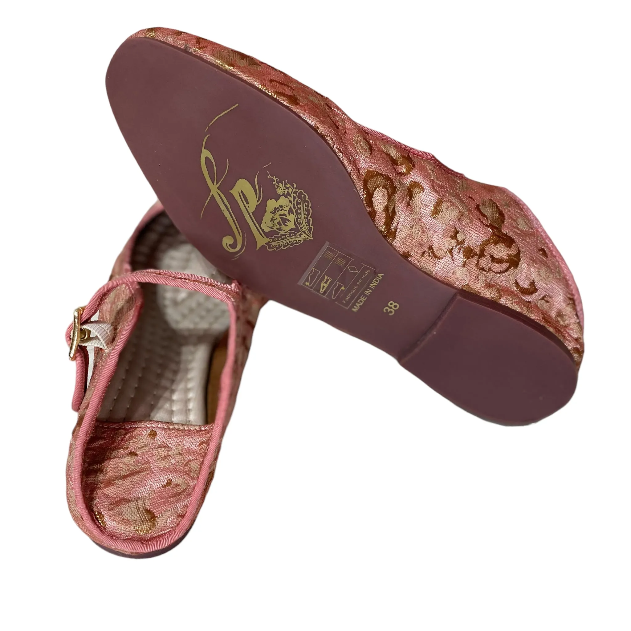 Free People Pink Lace Mary Jane Loafers