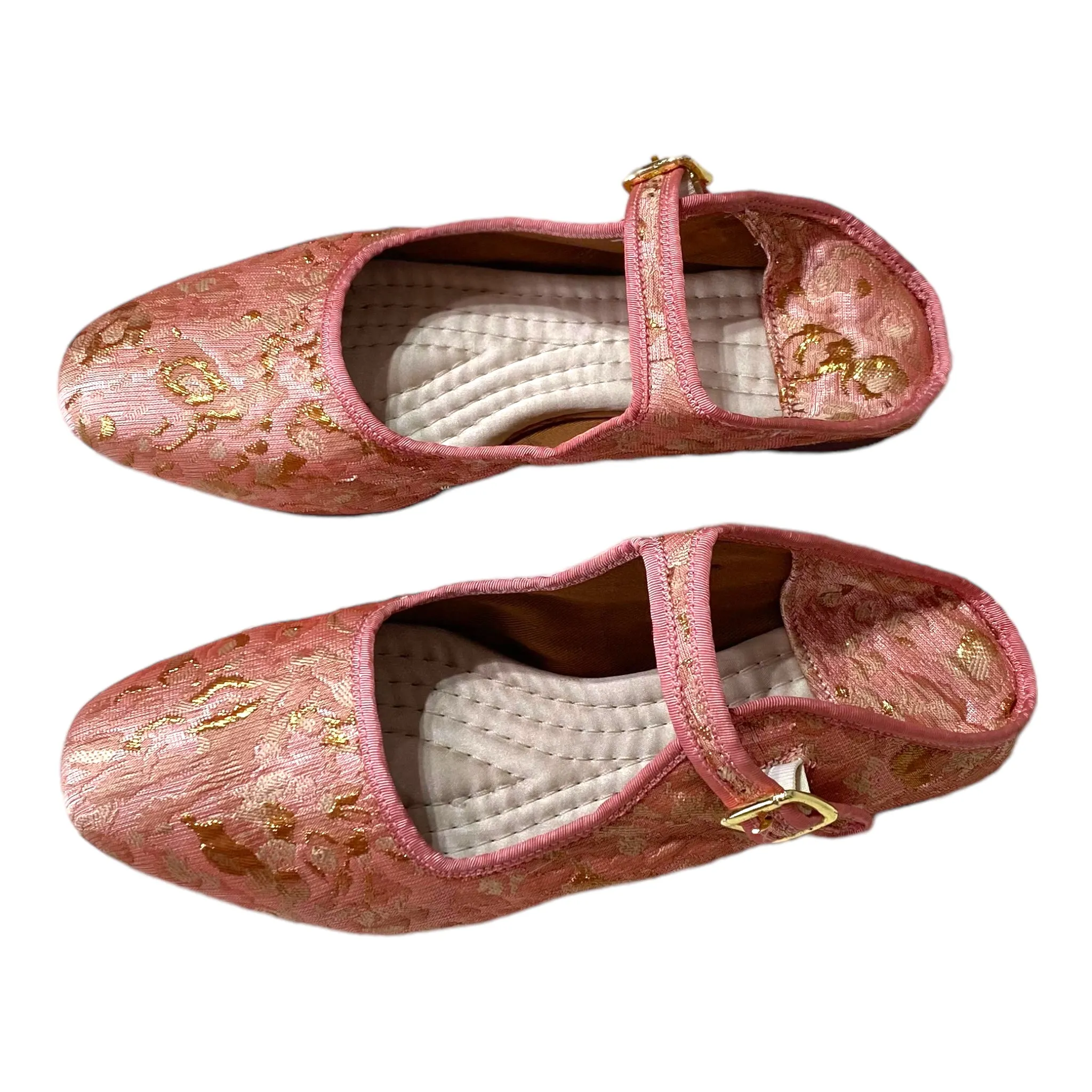 Free People Pink Lace Mary Jane Loafers