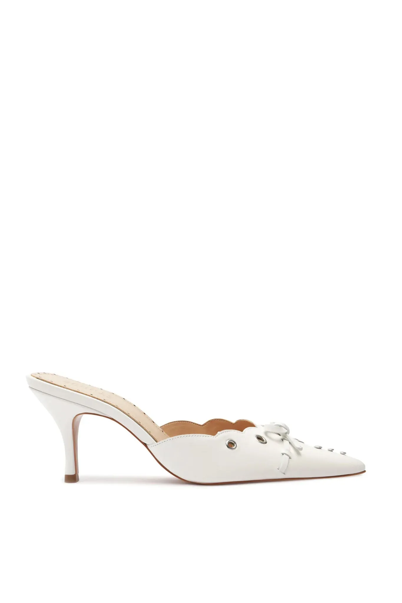 Hilly Leather Pump - White