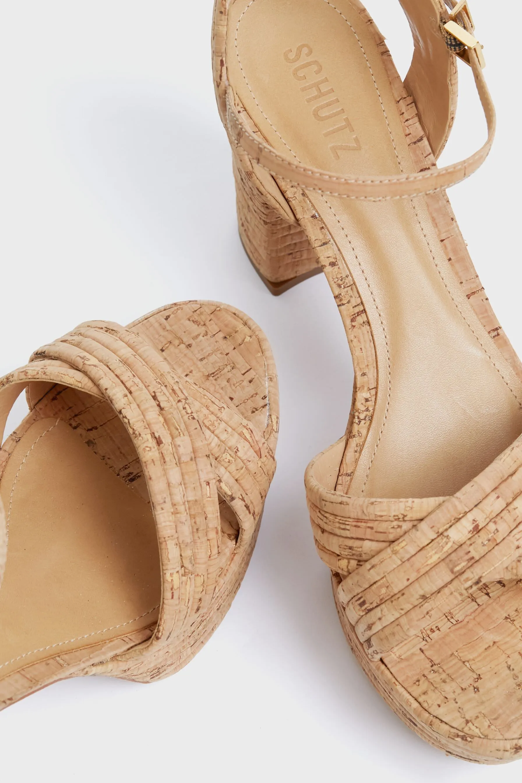 Natural Latifah Platform Heels