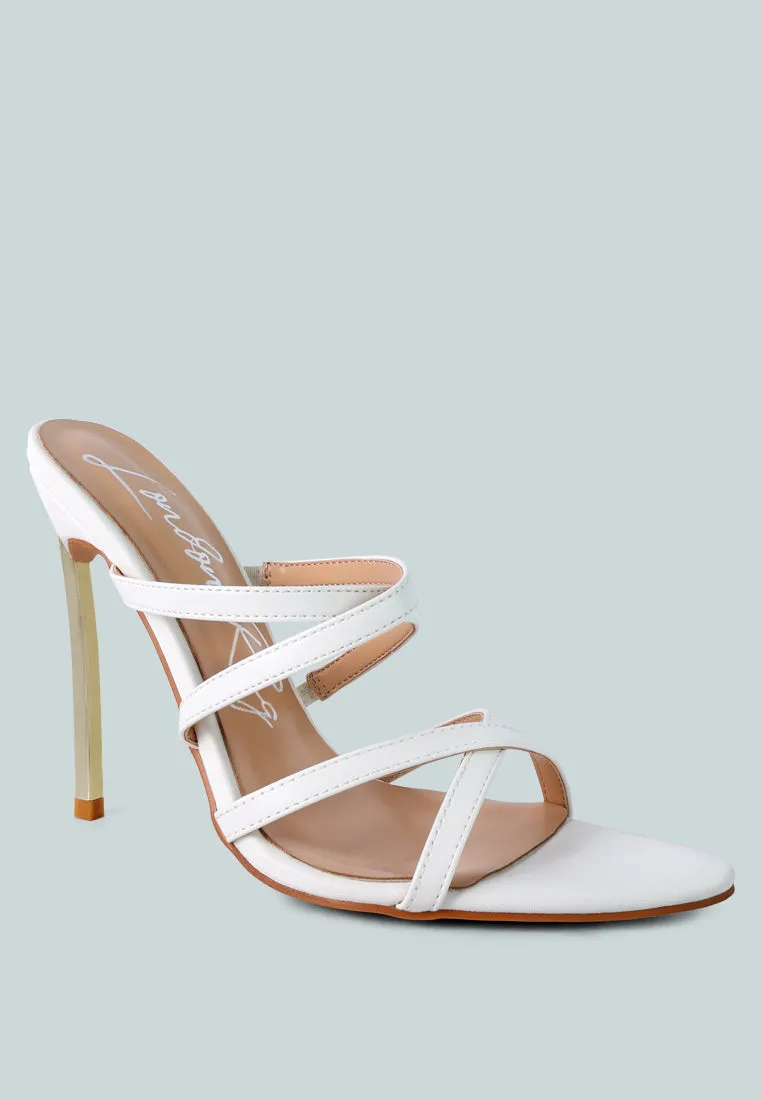 Nightclub Ready Strappy Stiletto Heel Sandals