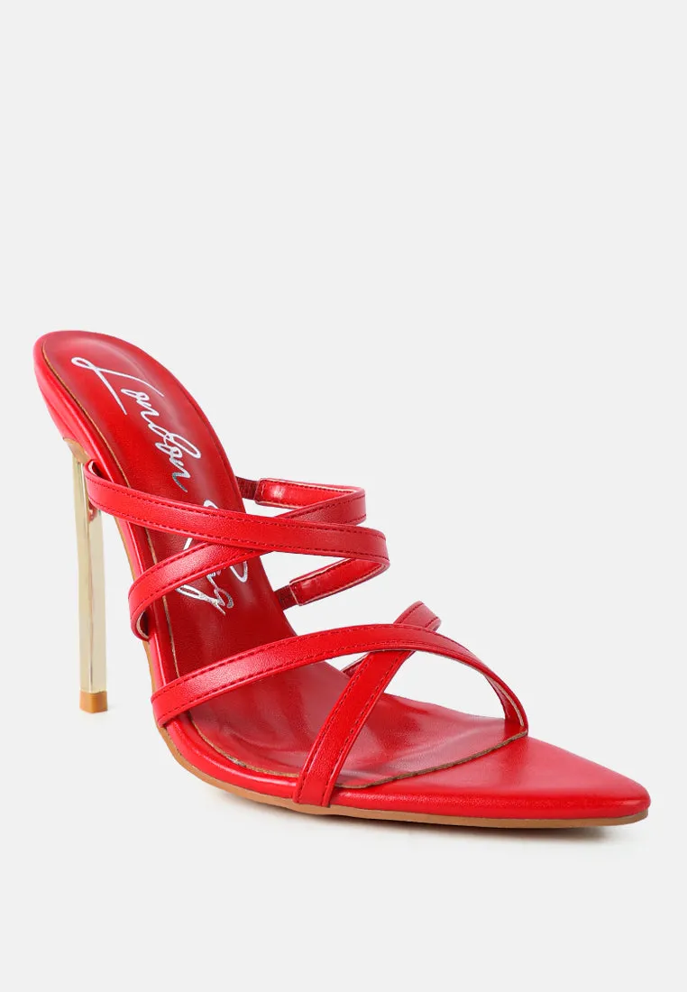 Nightclub Ready Strappy Stiletto Heel Sandals