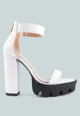 Rattle Chunky High Block Heel Sandals