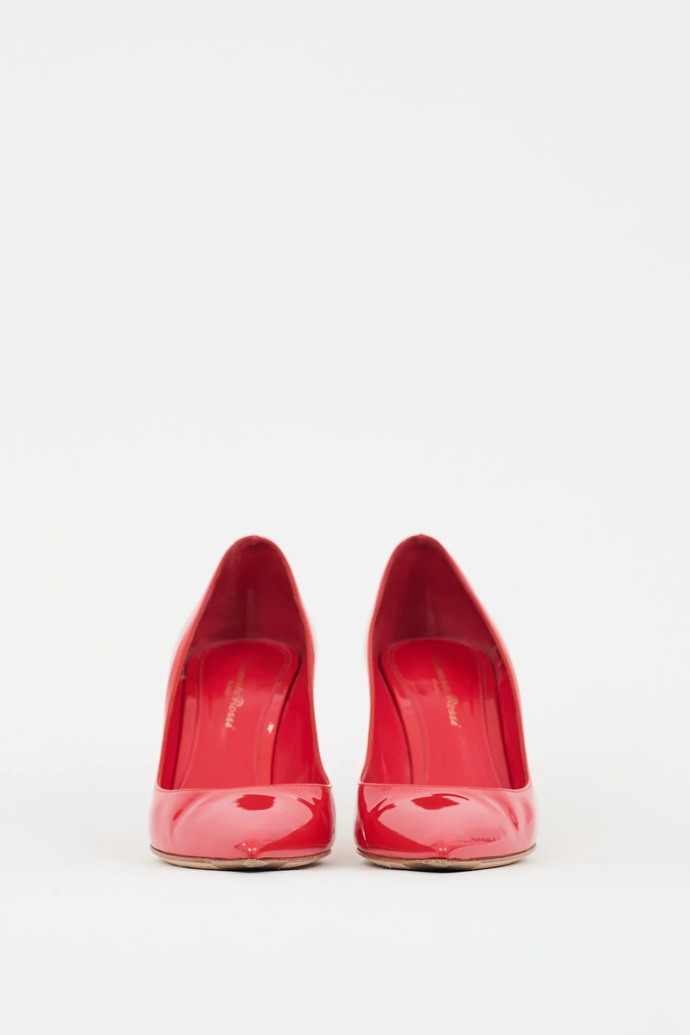 Red Patent Leather Pointed Toe Pump