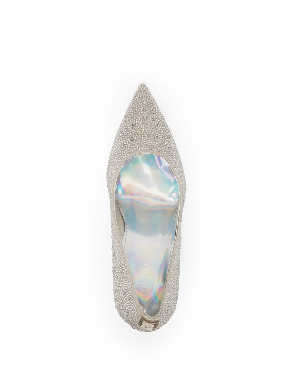 Silver Seannie Embellished Pumps