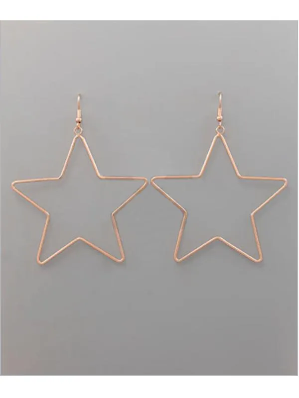 Star Shaped Dangle Earring