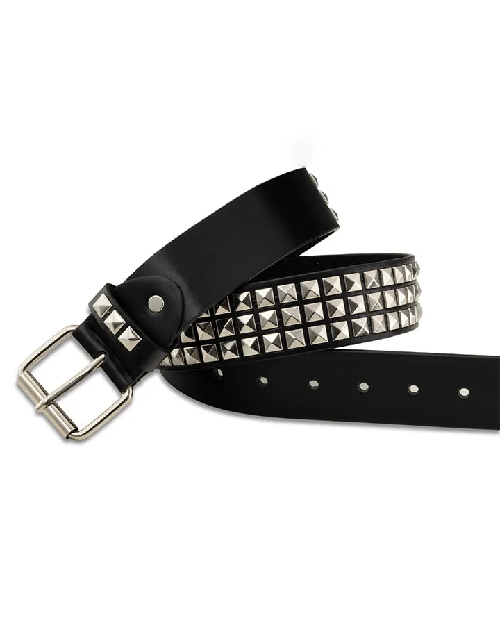 Studded Punk Style Leather Belt