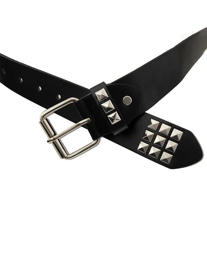 Studded Punk Style Leather Belt