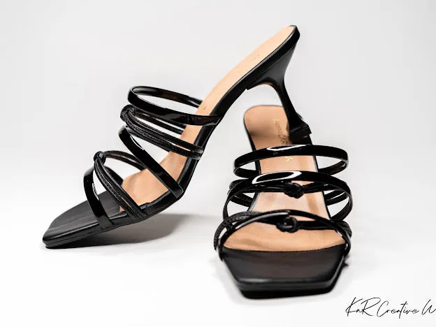 Vernice low high heels