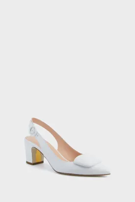 White Calf Marina Heels