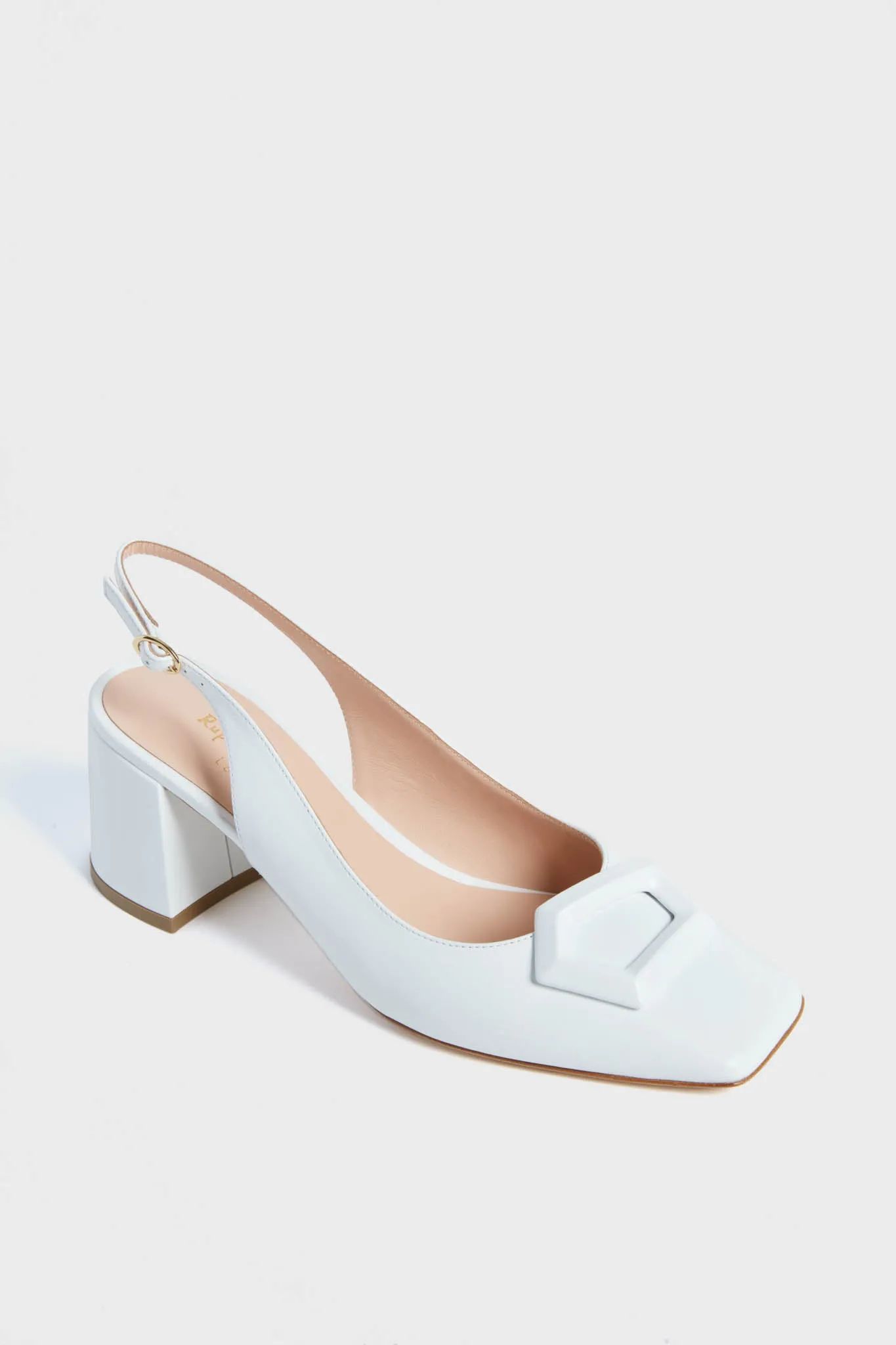 White Naplak Myola Heels