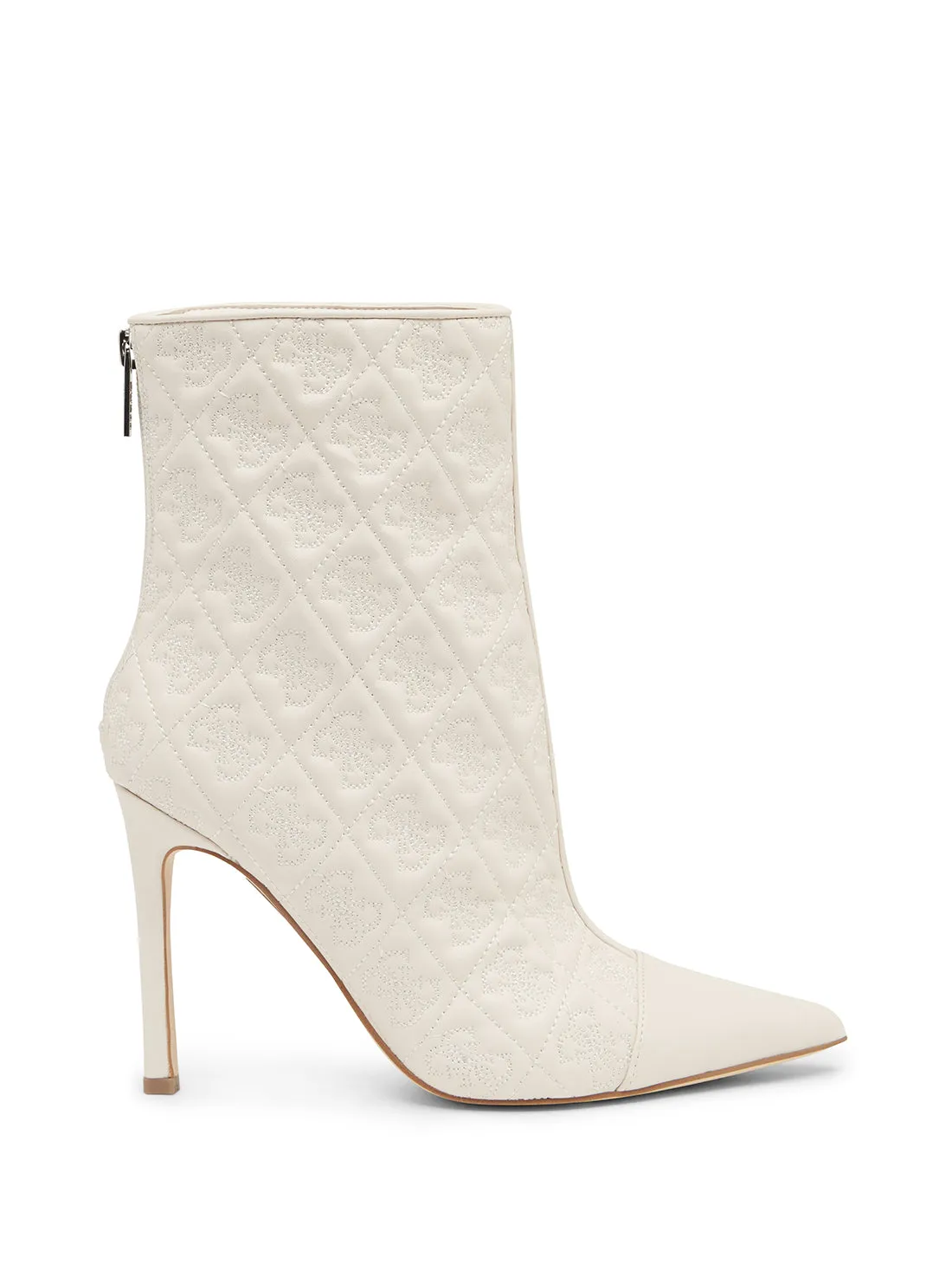 White Simonea Logo Ankle Boots